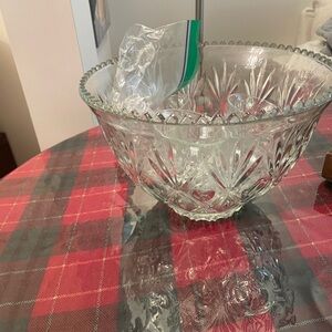 Elegant Crystal Cut Glass Bowl